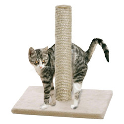 animallparadise Polset grote krabpaal voor katten. kleur beige. afmeting 38 x 38 x 59 cm. voor katten. Kat