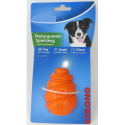 Jouets à mâcher pour chien Balle Strong Sauteur orange de 7 cm. Jouet pour chiens