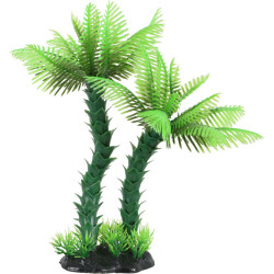 animallparadise Palm tree decoration duo, H 23 cm, for aquarium Decoration and other