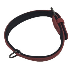 animallparadise Collar talla S, 29-35 cm, de polipiel y neopreno, color rojo, para perros. Collar