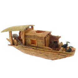 animallparadise Pagoda modelo barco 1 L, 28 x 9 x 11 cm, decoração de aquário Decoração e outros