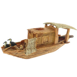 animallparadise Boot Pagode model 1 L, 28 x 9 x 11 cm, Aquariumdekoration Dekoration und anderes