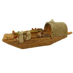 animallparadise Pagoda modelo barco 3 S, 14,5 x 5 x 5,5 cm, decoração de aquário Decoração e outros