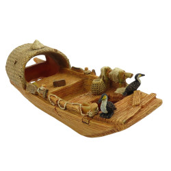 animallparadise Boot Pagode model 3 L, 27 x 9 x 10 cm, Aquariumdekoration Dekoration und anderes