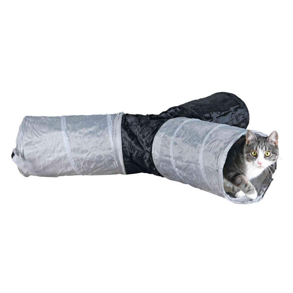 animallparadise Túnel de juego con 4 aberturas para gatos ø 22 x 50 cm Túnel