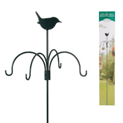 Station d'alimentation oiseaux Crochet (piquet) pour accessoire oiseaux , hauteur 148cm.