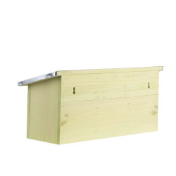 animallparadise Piso horizontal para gorriones, madera de pino, zinc, para pájaros. Casa de pájaros