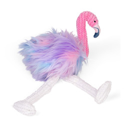 animallparadise Peluche Flamingo Rosa 43 cm, brinquedo de cão. Peluche para cães