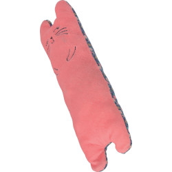animallparadise Catnip bigcat zabawka pluszowa, tkanina w kwiaty, 25 x 8 x 4 cm, dla kotów Jeux avec catnip