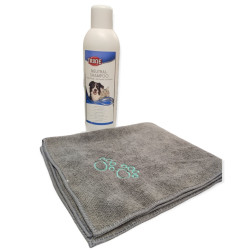animallparadise Neutrales Shampoo für Hund und Katze, 1 Liter und Mikrofaserhandtuch. Shampoo