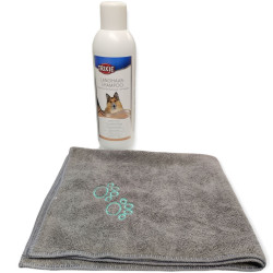 animallparadise Shampoo für langhaarige Hunde, 1 Liter und Mikrofaserhandtuch. Shampoo