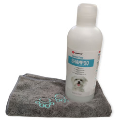 Shampoing Shampoing spécial pelage blanc 1 litre et serviette en microfibre pour chien