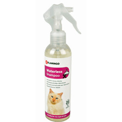 animallparadise Droogshampoo, spray, 200 ml voor katten en microvezel handdoek. Kattenshampoo