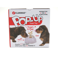 Flamingo Popup Hundebehandlungen Dispenser Spielzeug 20 cm x 18 x 11,5 cm Hund