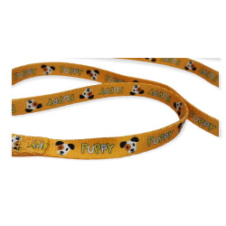 animallparadise PUPPY MASCOTTE leash yellow, 13 mm length 1,20 m for puppies Laisse enrouleur chien