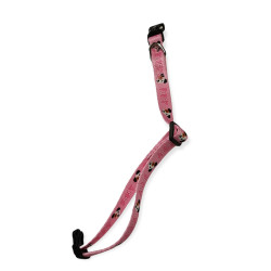 animallparadise Halsband PUPPY MASCOTTE roze 13 mm, 25 tot 39 cm voor puppies Puppy halsband
