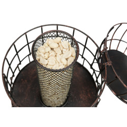 animallparadise Erdnussspender mit Schädlingsschutz, fasst bis zu 820 ml Futterstelle Erdnüsse, Erdnusskerne, Sonnenblumenkerne