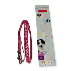 animallparadise Pink leash PUPPY PIXIE length 1,20 m for puppies Laisse enrouleur chien