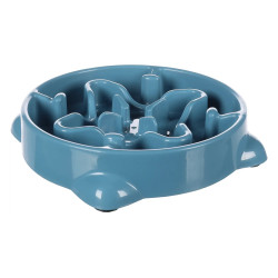 animallparadise Anti-gobbling bowl, Beno blue, with suction cup, 800 ML, ø 21.5 CM, dog Food bowl and anti-gobbling mat