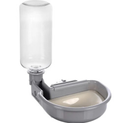animallparadise Taça de água para ser fixada em gaiola metálica, anti-choque, 480 ml, para cão Tigela, tigela de viagem