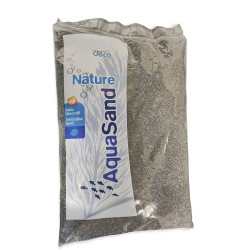 animallparadise AquaSand 1 kg do akwariów 1-4 mm naturalny czarny bazalt podłoże dekoracyjne Sols, substrats