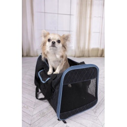 animallparadise Hakon bolsa de transporte, 29 x 43 x 29 cm negro, perro max 7 kg bolsas de transporte