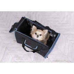 animallparadise Borsa da trasporto hakon, 29 x 43 x 29 cm nero, cane max 7 kg borse per il trasporto