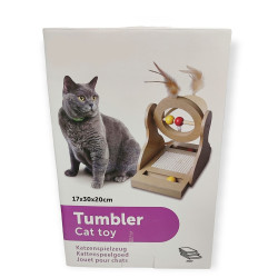 animallparadise Brinquedo com riscador, 30 cm de madeira para gatos. Jogos