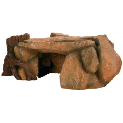 animallparadise Taca skalna z pniakiem 25 cm, akwarium Décoration et autre