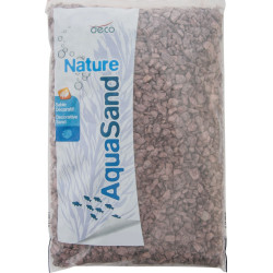 animallparadise dekorationsboden 2-6 mm natur roter Sandstein AquaSand 1 kg für Aquarium Böden, Substrate