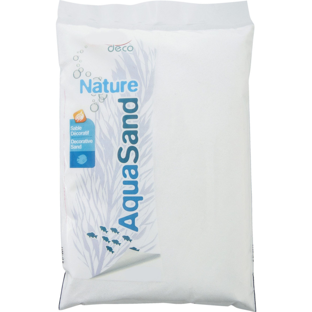 Sols, substrats Sol décoratif 0,15-0,6 mm naturel cristobalite iceberg AquaSand 0.8 kg pour aquarium