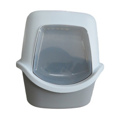animallparadise Cathy filter cat house, 40 x 56 x 40 cm, color stone gray, for cat Toilet house