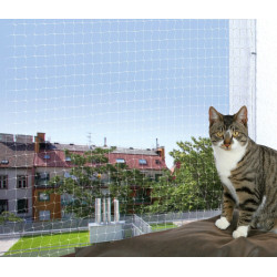 animallparadise Red de protección de ventanas 2 x 1,5 m, transparente Seguridad