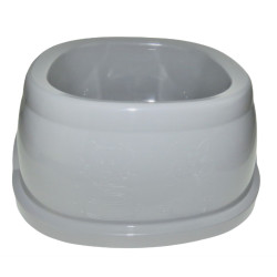 animallparadise Square bowl 3 liters, grey plastic, for dogs Bowl, bowl