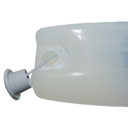 animallparadise Water dispenser 3.5 liters, grey plastic, for dog or cat Bowl, bowl