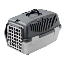 animallparadise Gulliver 1 caja, color gris, tamaño: 48 x 32 x 31 cm, transporte máximo de perros Jaula de transporte
