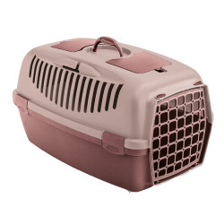 animallparadise Caja Gulliver 2, rosa, tamaño 36 x 55 x 35 cm, para perros de hasta 8 kg. Jaula de transporte