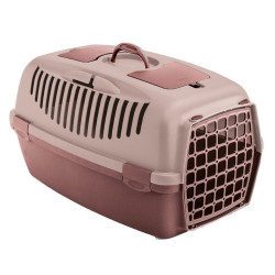 animallparadise Caja Gulliver 3, rosa, tamaño 40 x 61 x 38 cm, para perros de hasta 12 kg. Jaula de transporte
