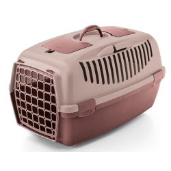 animallparadise Gulliver 3 crate, pink, size 40 x 61 x 38 cm, transport for dog max 12 kg. Transport cage