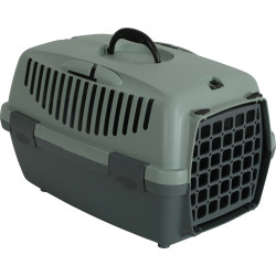 animallparadise copy of GULLIVER 1 jaula, de plástico reciclado, para perros de hasta 6 kg. Jaula de transporte