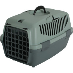 animallparadise copy of GULLIVER 1 caixa, feita de plástico reciclado, para cães até 6 kg. Gaiola de transporte