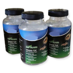 animallparadise Conjunto de 3 Géis de água invertebrados 250 ml - para répteis Répteis anfíbios