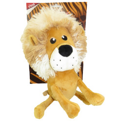 animallparadise Peluche Lionel grande 30 cm, brinquedo de cão Peluche para cães