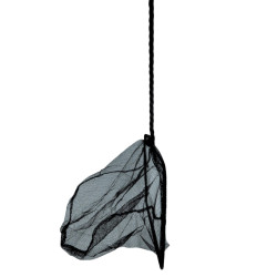 animallparadise Fishnet preto, malha média, 20 cm x 16 x 53 cm, aquário rede de aterragem no aquário