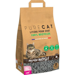 animallparadise Gecomprimeerde korrel kattenbakvulling gemaakt van 100% gerecycled papier, 5 liter Nest