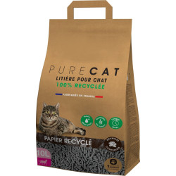 animallparadise Lettiera per gatti in pellet compressa in carta riciclata al 100%, 10 litri Cucciolata