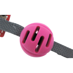 animallparadise Palla giocattolo rosa con maniglie, TPR, ø 6,5 cm, per cani Giocattoli da masticare per cani