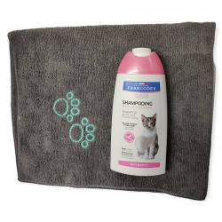 animallparadise Champú hidratante suave 250 ml con toalla para gatos Champú para gatos