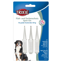 Trixie Protección contra pulgas y garrapatas para perros de más de 30 Kg Pipetas para plaguicidas