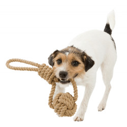 animallparadise Cuerda de juego con pelota trenzada para perros ø 8/35cm. Juegos de cuerdas para perros